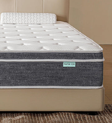 Full Size Mattress 12 Inch, Cooling Hybrid Mattress in a Box | Gel Memory Foam Pocket Springs, Medium Firm
