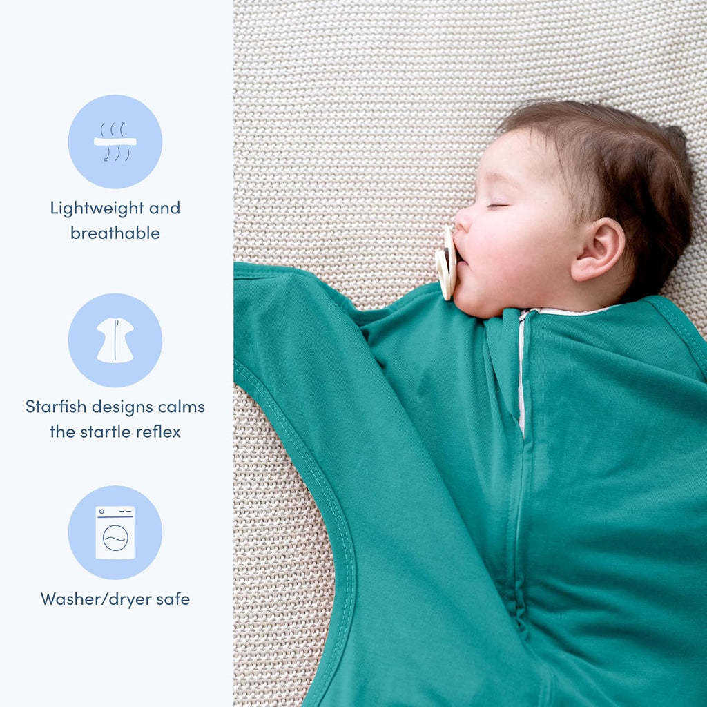 Transition Swaddle - Cozy Baby Swaddle Blanket with Zipper Convenience - Roomy Wearable Blanket for Easy