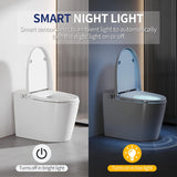 Luxury Smart Toilet with Bidet Built in Bubble Wash, Auto Open/Close Lid Water Filter Instant Heated Seat Dryer