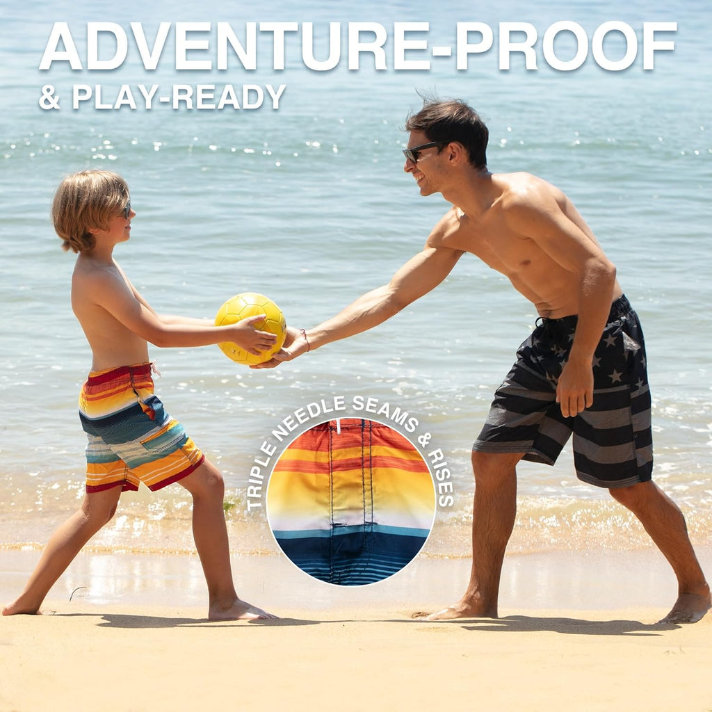 Boys' Echo Quick Dry UPF 50+ Beach Swim Trunk