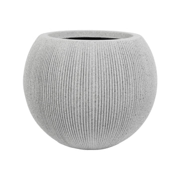 11.8" H x 14.5" Dia Large Round Plastic Planter Pot with Drainage & Plug