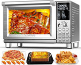 Bravo Pro Smart Toaster Oven Countertop, True Air Fryer Combo w/Improved 100% Convection, 35% Crispi