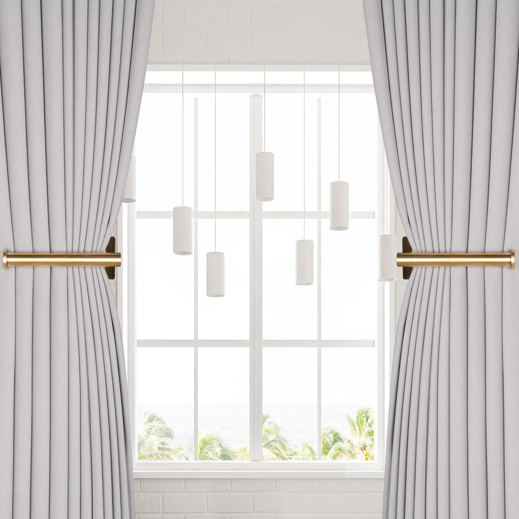 No Drill Curtain Holdbacks Adhesive Curtain Tiebacks, Gold - 4 Pack