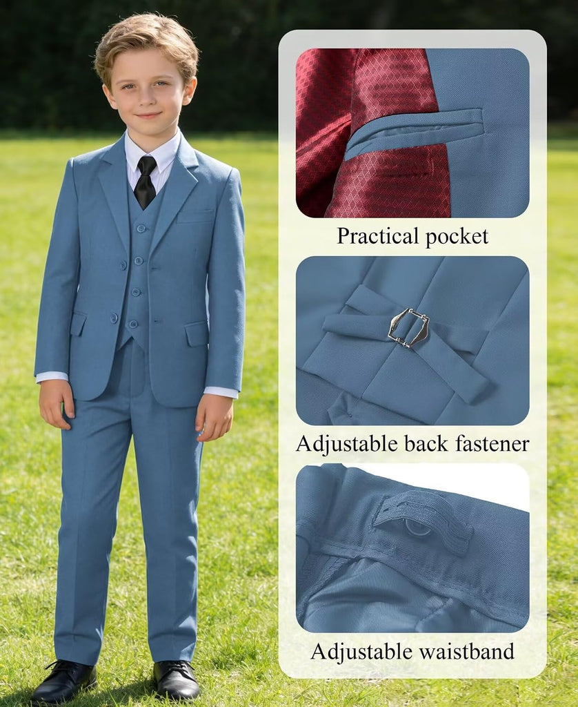 Boys Suit Kids Dress Clothes Wedding Ring Bearer Outfit Formal Wear