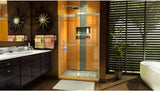 Sapphire 44-48 in. W x 76 in. H Semi-Frameless Bypass Shower Door in Brushed Nickel, SHDR-6348762-04