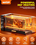 Electric Rotisserie Oven - 26QT 3-Layer 3-in-1 Rotisserie Oven For Simultaneous Cooking, 360°Auto-Rotate Heating
