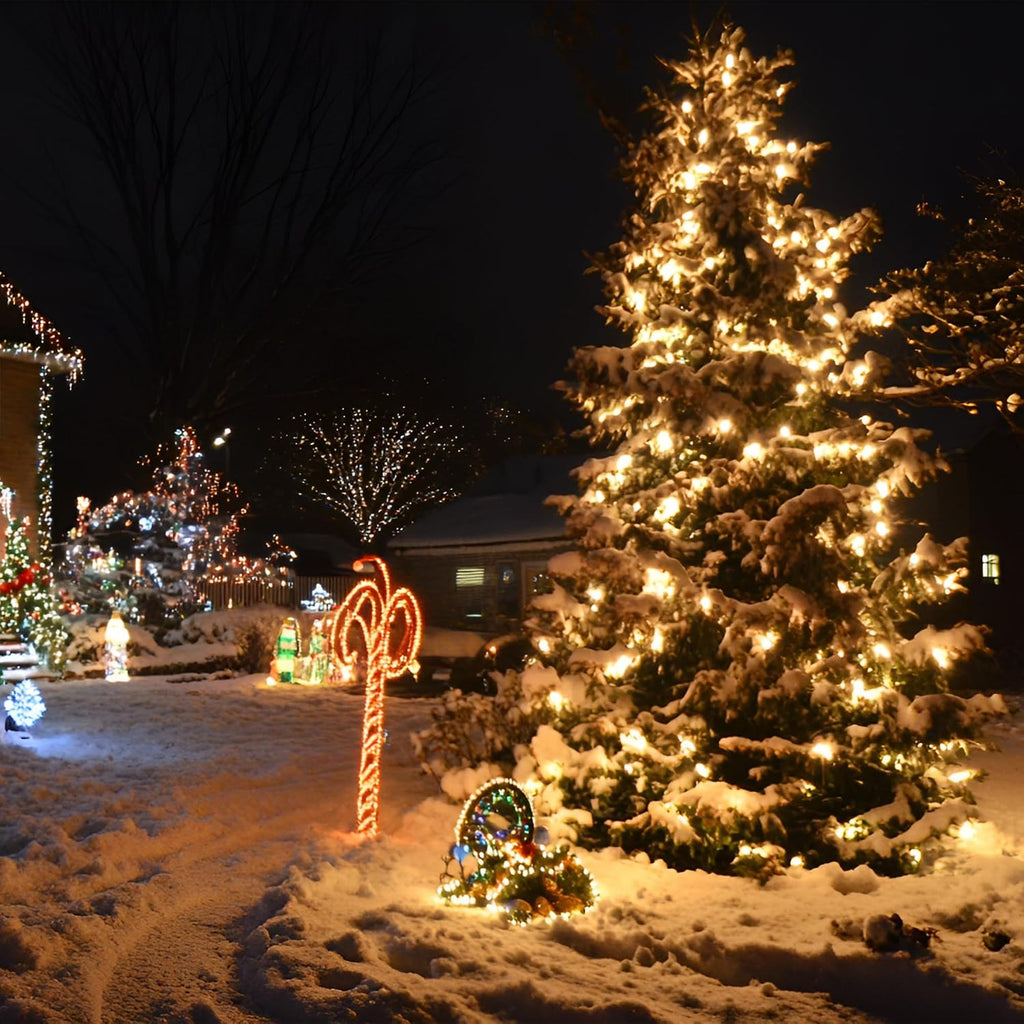 Extra Long Christmas Decorative Outdoor String Light 197 Feet 600LED 8 Modes Indoor Lights with Timer, Outdoor Indoor