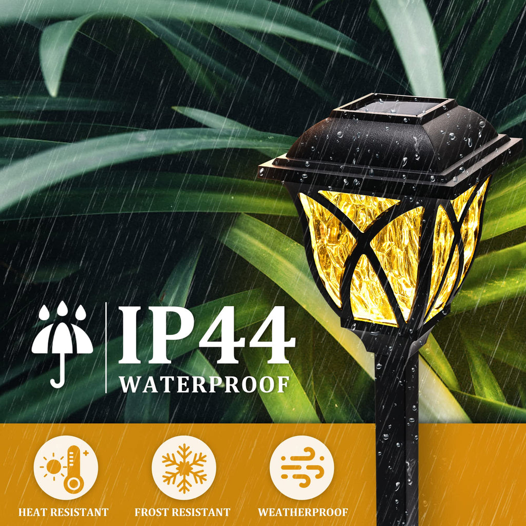 6 Pack Solar Lights Outdoor Waterproof, LED Solar Garden Lights