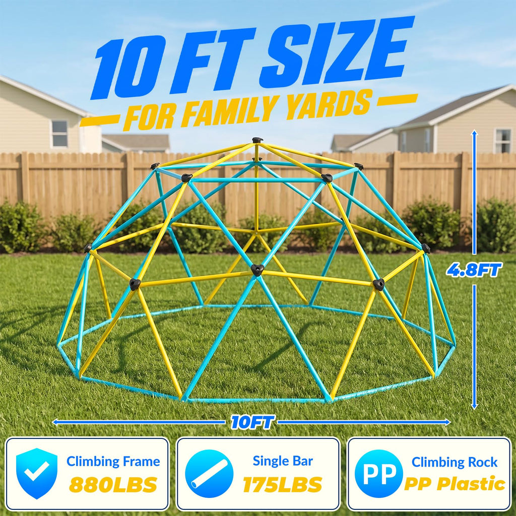 Climbing Dome 10FT, Jungle Gym Outdoor