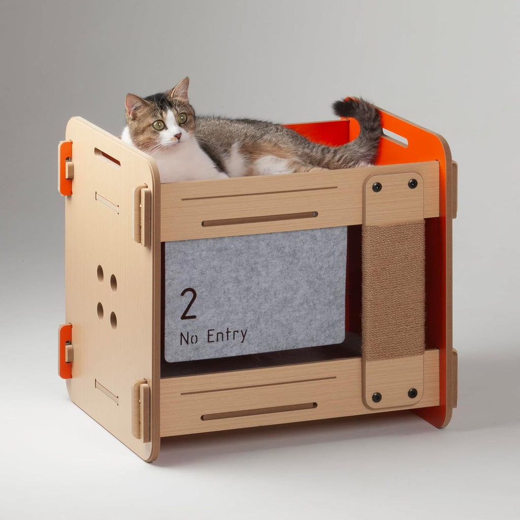 Purr and Play Cat Bunk Bed & Scratching Post