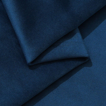 Velvet Upholstery Fabric, 58 inches Wide (Dark Blue, 1 Yard)