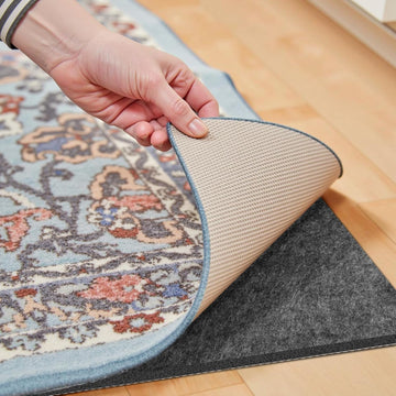Waterproof Rug Pad, Thick 8x10 ft Under Area Rug Carpet Pad, Non Slip Rug Pads for All Floors and Hardwood Floors - Set of 80