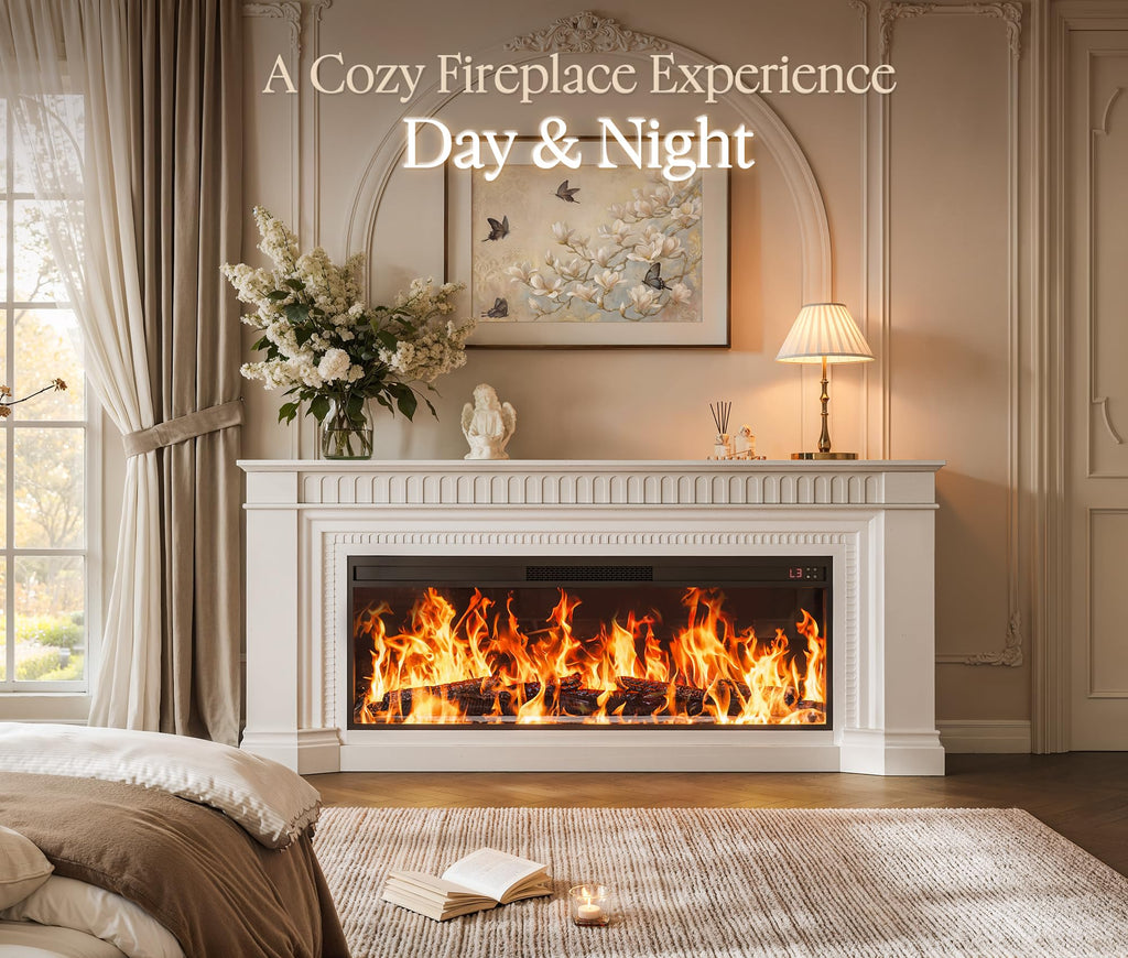 70'' with 48'' Electric Fireplace
