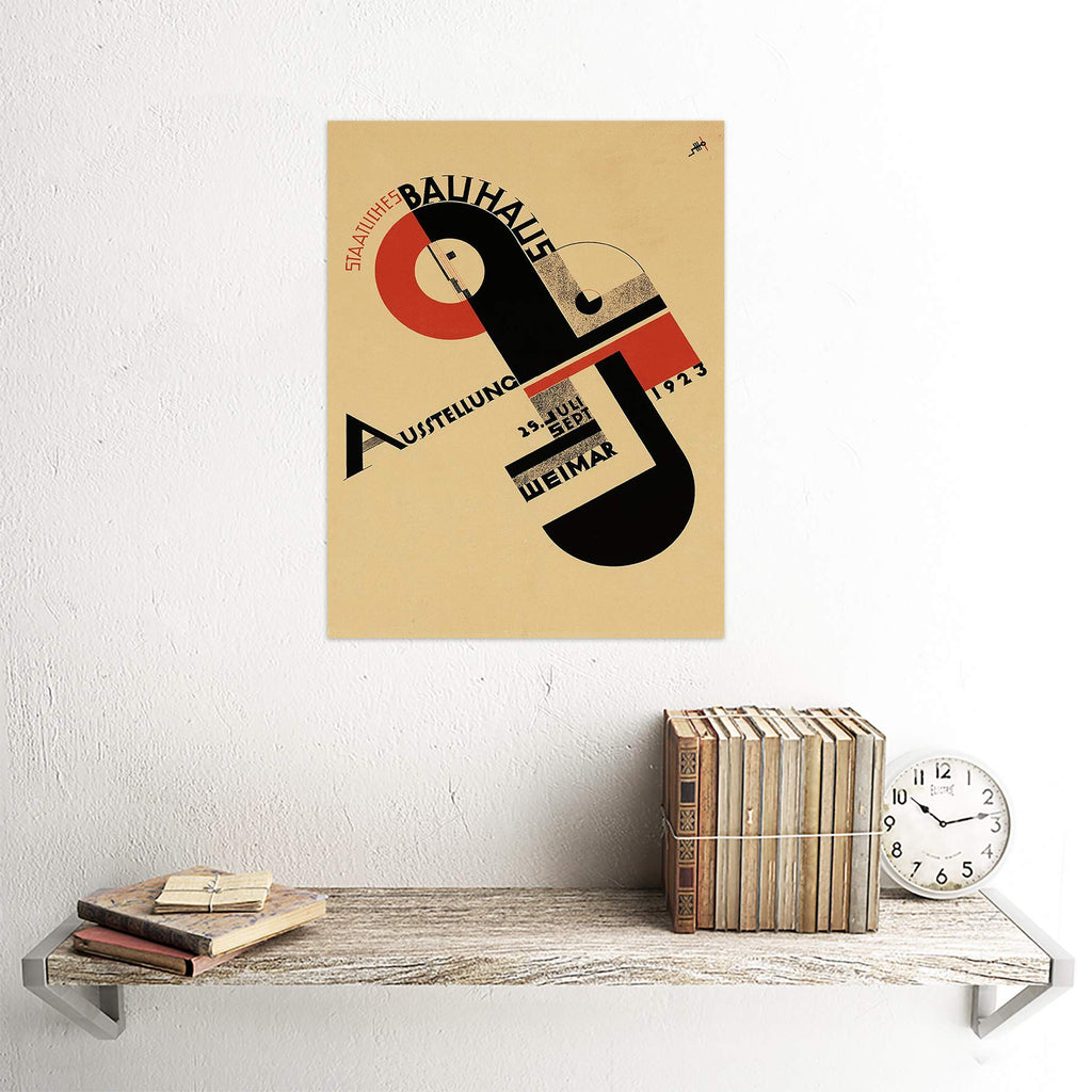 Exhibition Bauhaus Weimar Icon Germany Vintage Retro Advertising Unframed Wall Art Print Poster Home Decor Premium