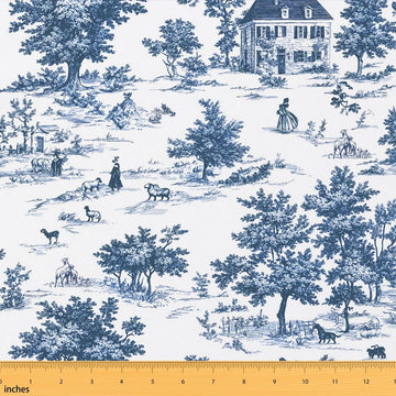 Vintage French Country Fabric by The Yard Soft 2 Yards