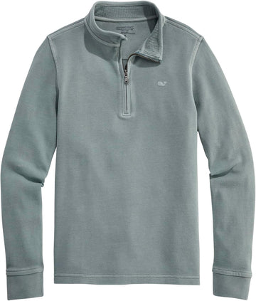 Boys' Coastline Garment Dyed Quarter Zip