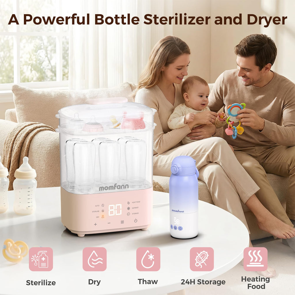 Bottle Sterilizer and Dryer for Baby Bottles, Pacifiers, Pump Parts