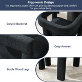 SZLIZCCC Modern Dining Chair Set of 2 / Living Room Chairs, Fabric Armchair