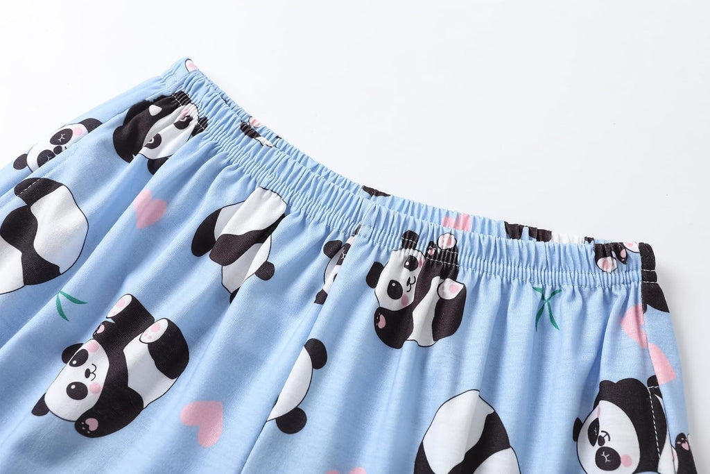 Girls Cotton Blend Pajama Sets Long Sleeve Long Pants Sleepwear PJS