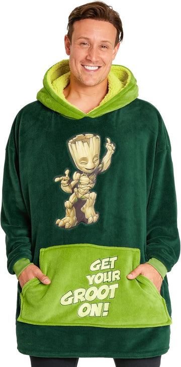 Gifts for Adults & Teens,Soft & Comfortable Blanket Hoodie for Men and Women,Trendy Wearable Blanket for Avengers