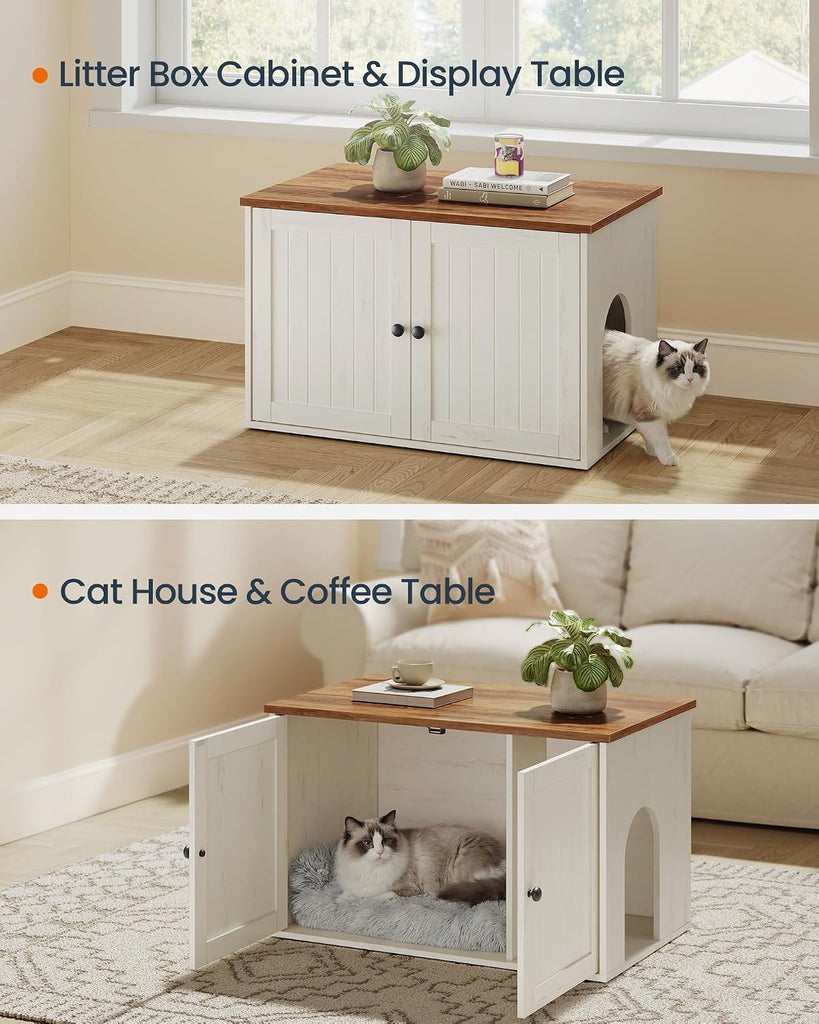 Toolless Assembly Litter Box Enclosure, Cat House