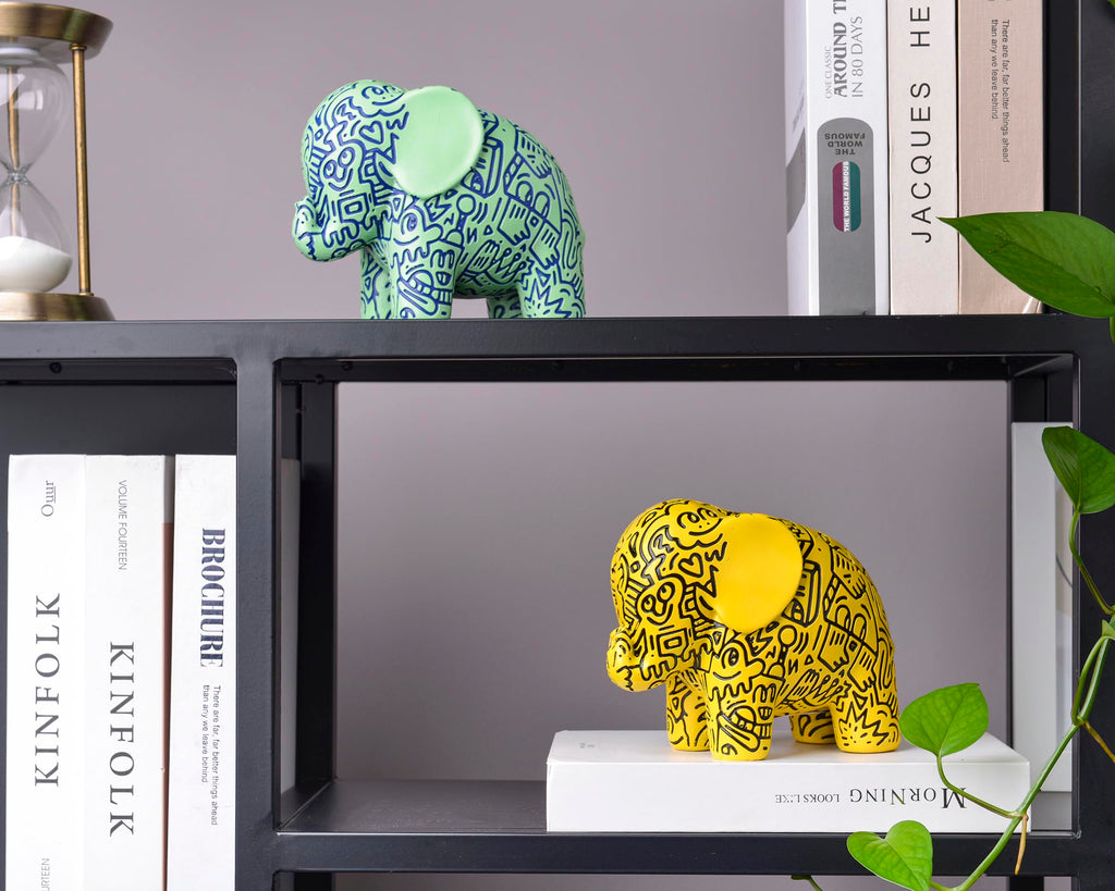 Small Elephant Statue, Elephant Gifts for Women, Good Luck Elephant Decor