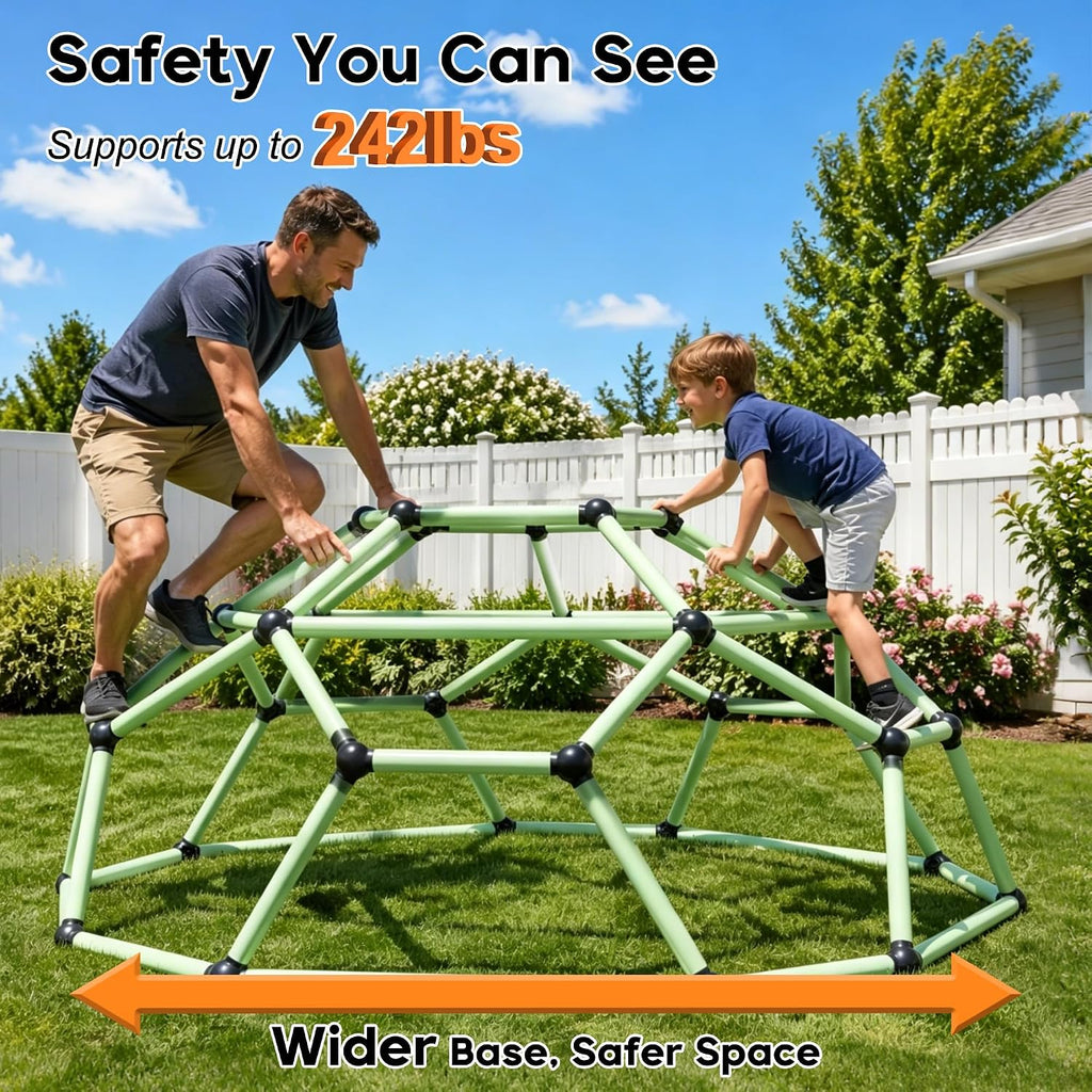 6.5FT Climbing Dome, Kids Outdoor Toys, Geometric Dome Climber for Backyard | Sturdy & Portable, UV-resistant