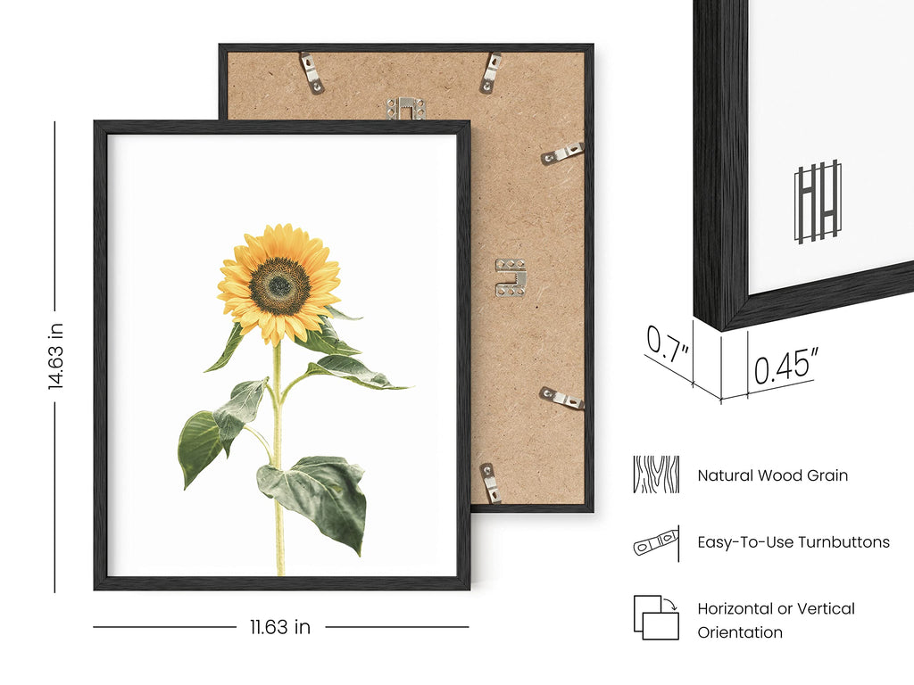 Sunflower Wall Decor and Sunflower Posters - Set of 4 Sunflower Bedroom Decor, Sunflower Paintings for Wall, Yellow