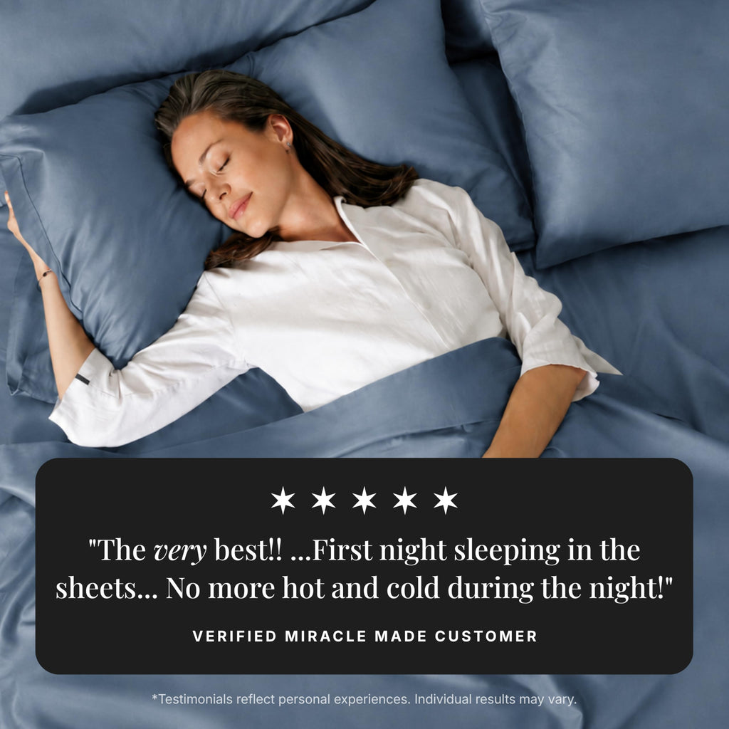 Extra Luxe Cool IT Cooling Cotton Sheets - King, Slate Blue