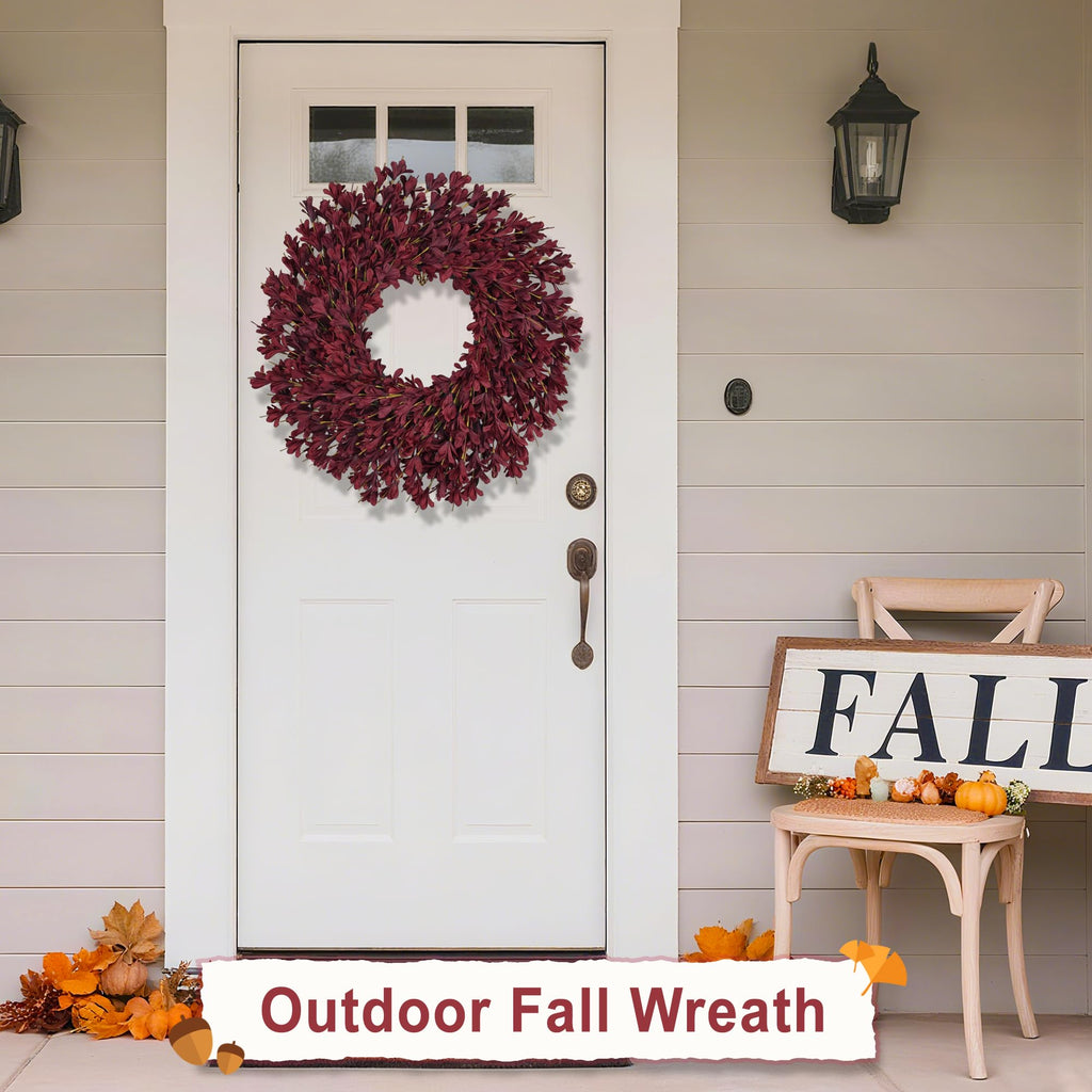 26 Inch Fall Wreaths for Front Door Large Full Autumn Wreath Outdoor Decor