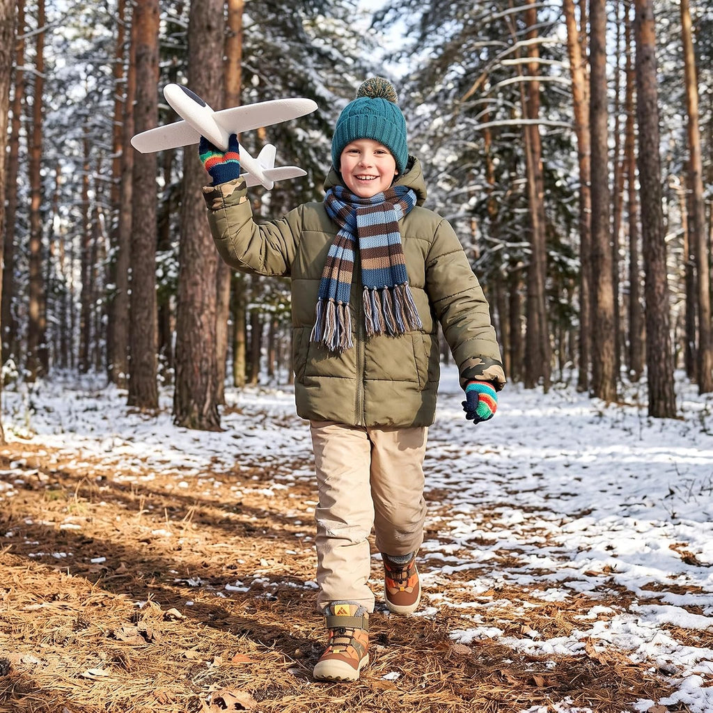 Kids Hiking Boots Boys Girls Winter Snow Boots for Cold Weather