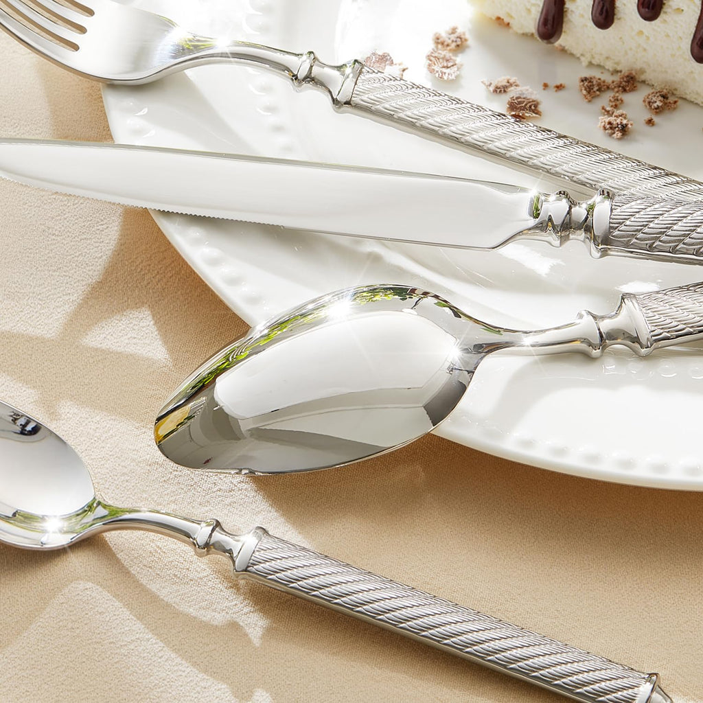 Silverware Set for 8, 40 Piece Flatware Set, 18/10 Stainless Steel