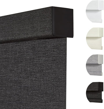 Custom Size Free-Stop Cordless Blinds for Indoor Windows with Cover, Window Shades Blackout Roller Blinds, Thermal