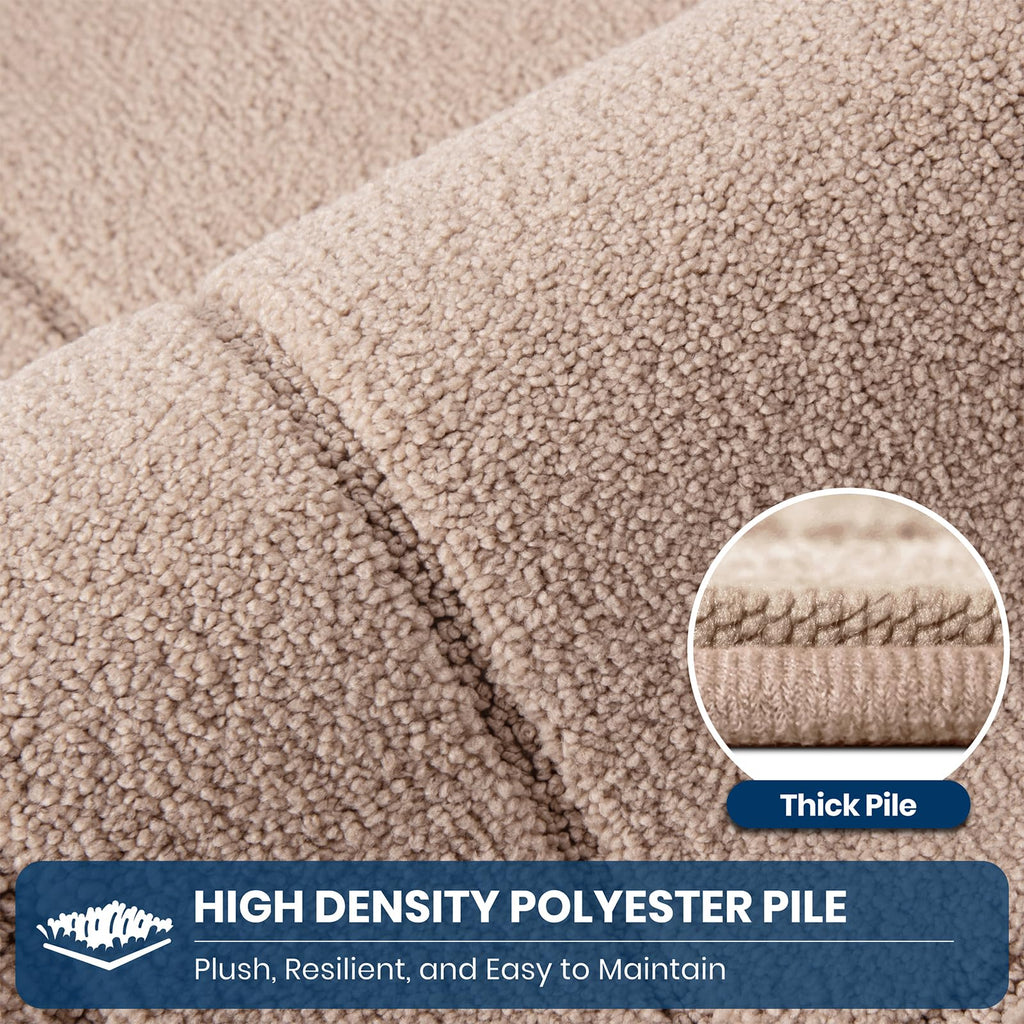Kitchen Runner Rug, Kitchen Mat, 24" x 70", Beige