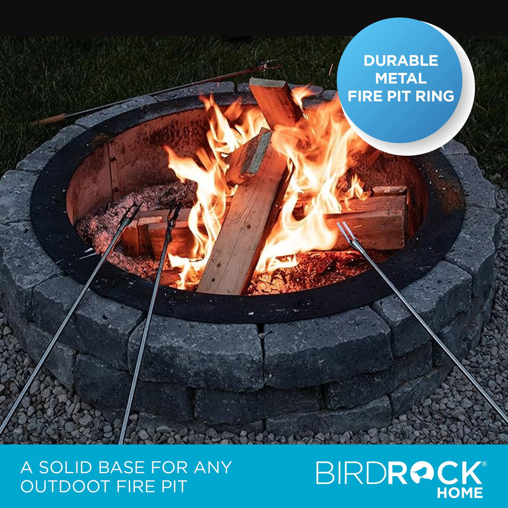 Outdoor Fire Ring, Black, 30"