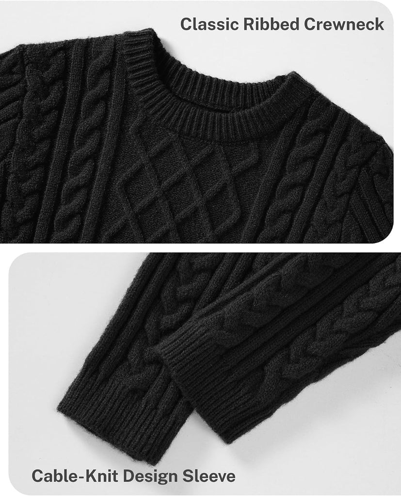 Toddler Boy Sweater Warm Crew Neck Pullover Thick Clothes