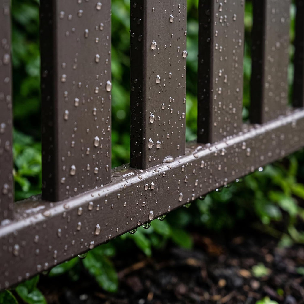 Metal Fence Panels for Outdoor Privacy Aluminum Alloy Customizable Fence Panels for Garden & Yard, 50 * 50