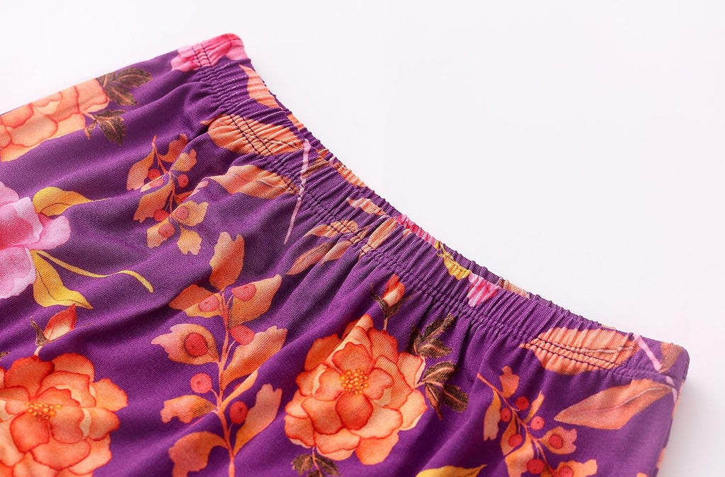 Baby Girls Clothing Set Ruffle Top and Bloomer Shorts Toddler Girl Bamboo Viscose Summer Playwear