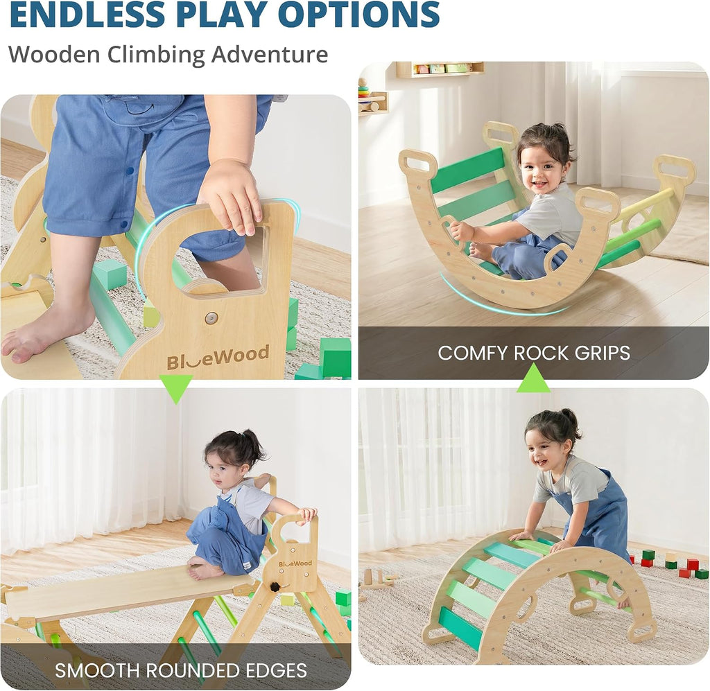 Triangle Set, Toddler Climbing Toys Indoor 7in1 Foldable