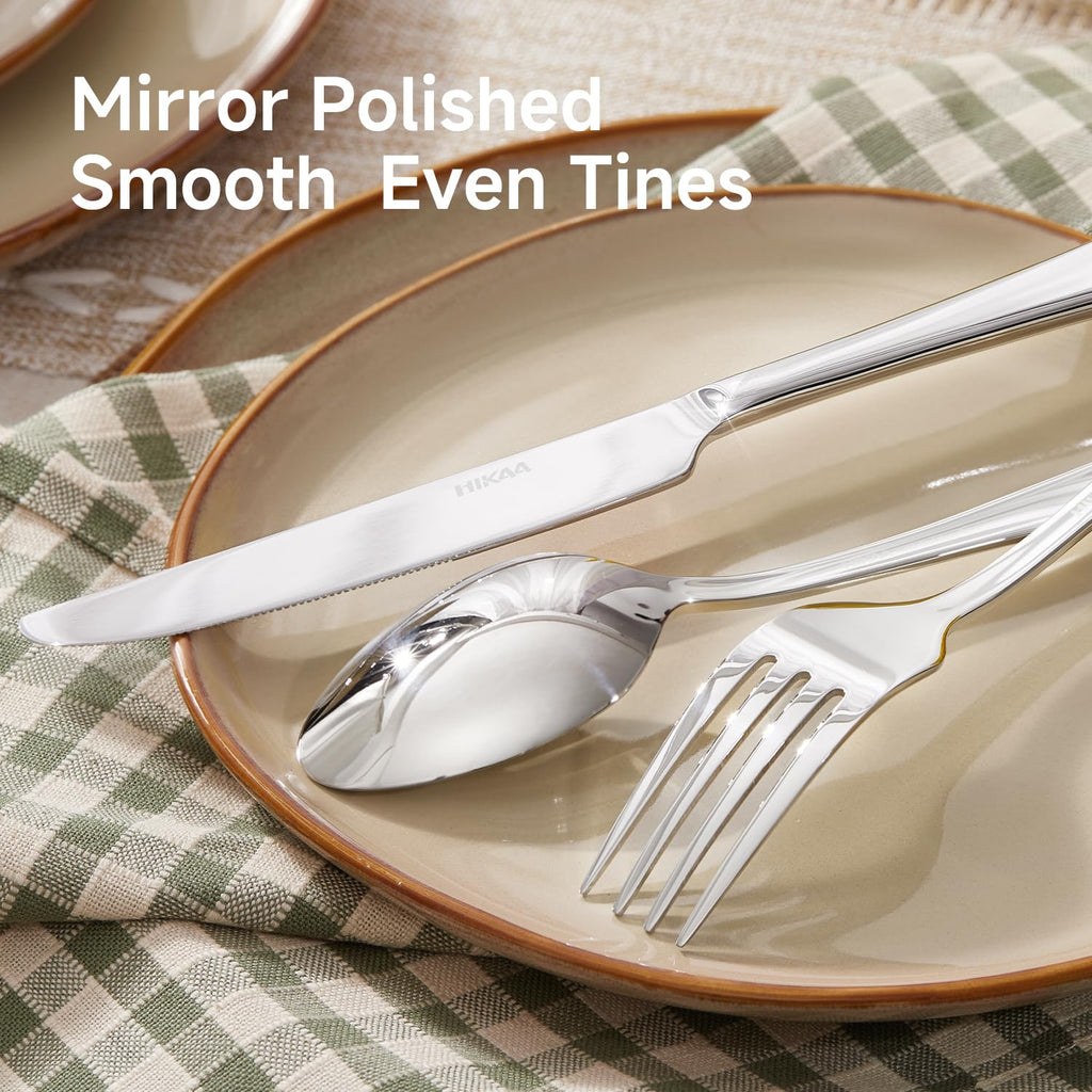 Silverware Set for 8,18/10 Stainless Steel Flatware Set,Cutlery Utensil Set