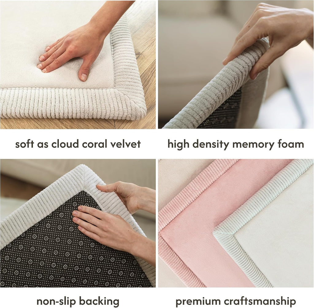 CloudSoft Baby Play Mat for Floor, Gray, 80" x 110"