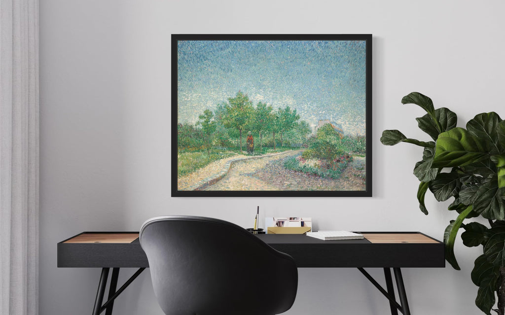 Square Saint by Van Gogh Unframed Wall Art Print Poster, Vintage Landscape Painting Wall Art, Bathroom Decor 122