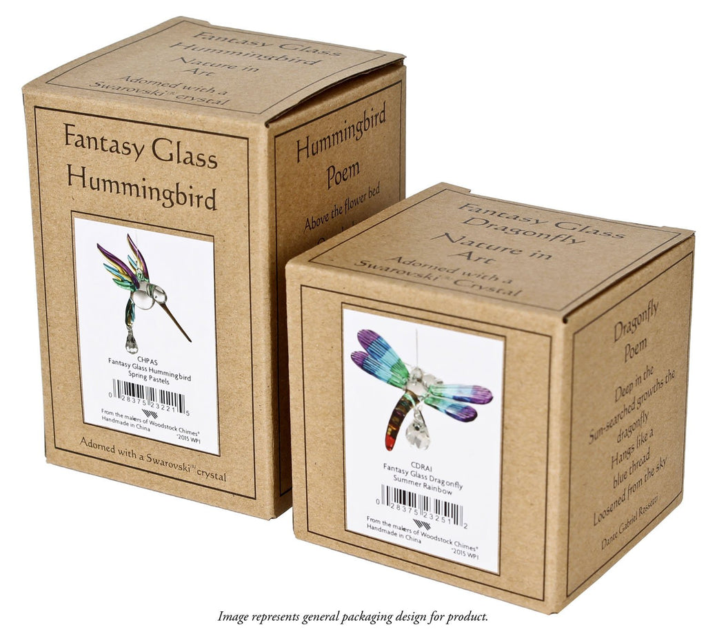 Chimes Woodstock Rainbow Makers Collection, Crystal Guardian Angel, Large (2'') Rose, Large Guardian Angels Crystal