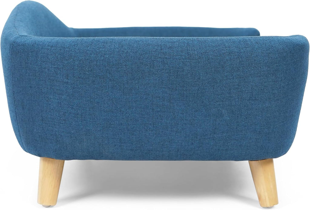 Elevated Dog Bed Frame for Small Dogs of 11-25lbs (Navy Blue)