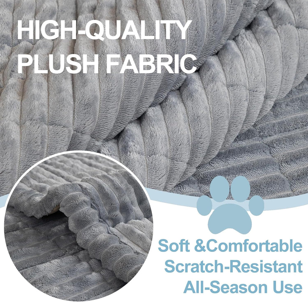 Pet Couch Cover Washable Fuzzy Sofa Slipcovers Non-Slip Quilted Padding