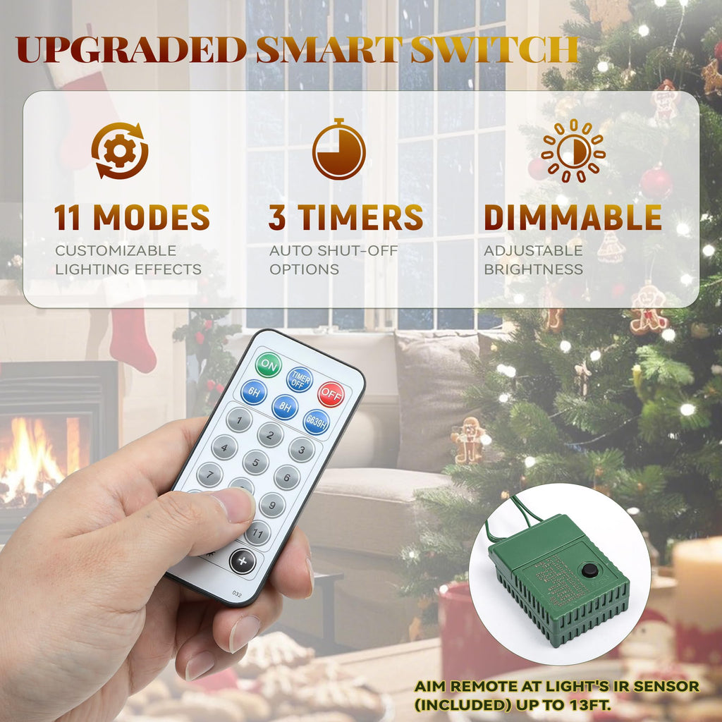 6FT Prelit Frosted Green Bell Christmas Tree with Remote