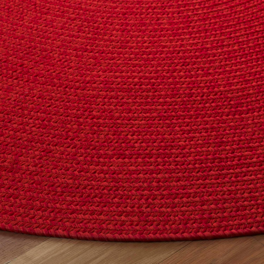 Braided Indoor/Outdoor Washable Oval Rug, Rust & Red BRD317P