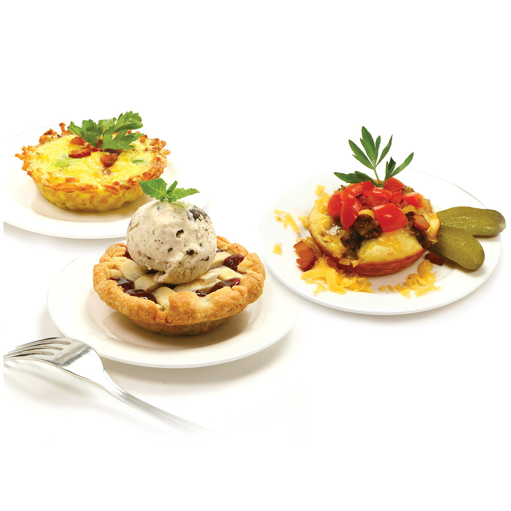 3911 Nonstick Mini Pie Pans, Set of 4, Silver