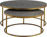 50080 Aragon - Coffee Table (Set of 2)-17.5 Inches Tall and 40 Inches Wide