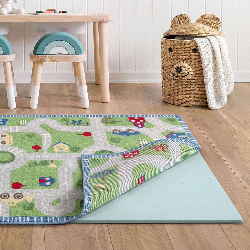 Cloud Comfort Memory Foam - 9'x12' - 7/16" Thick - Luxurious Cushioned Rug Pad - Water Resistant - Set of 108